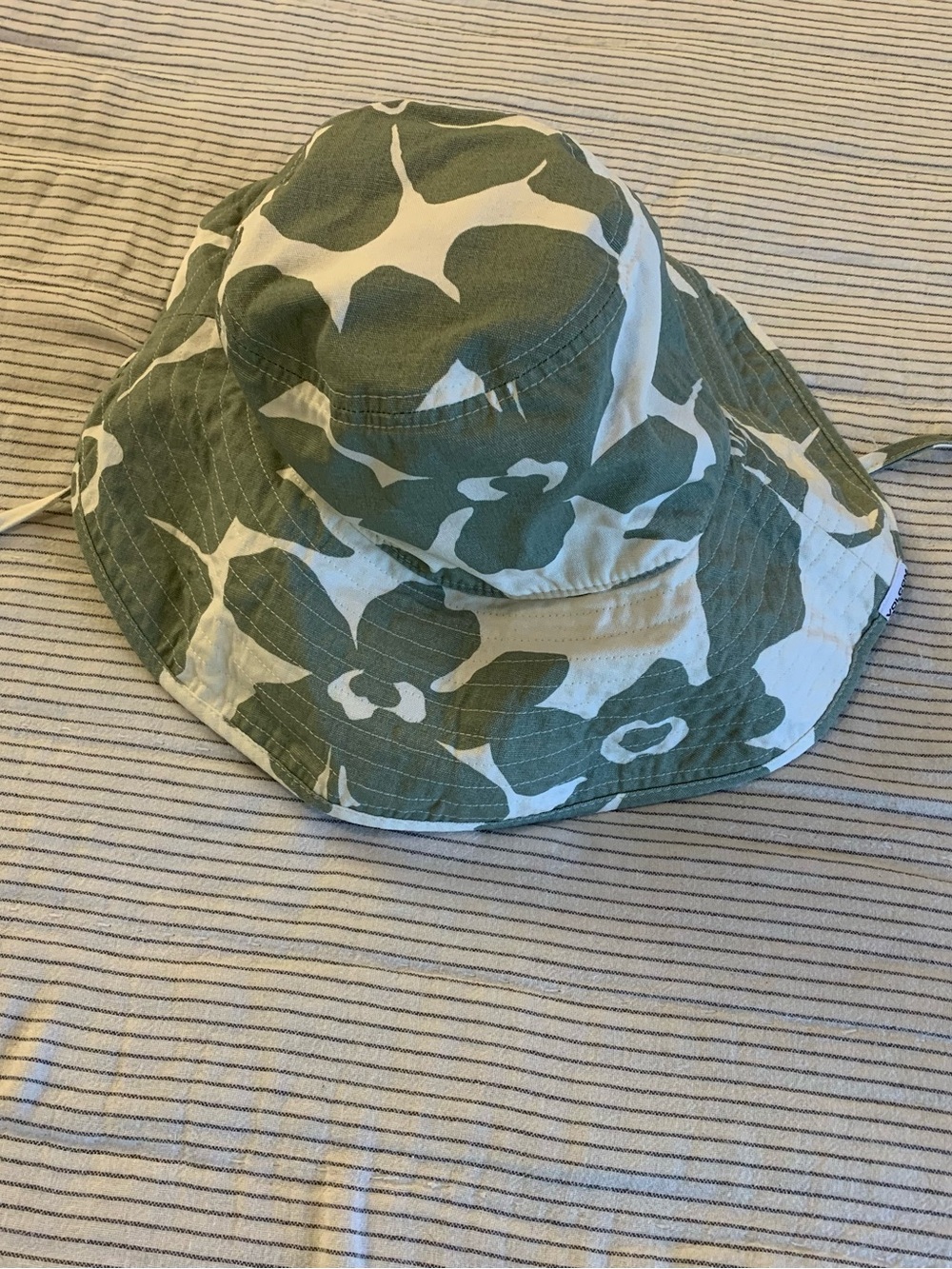 Volcom Green and White Camo Kids Bucket Hat